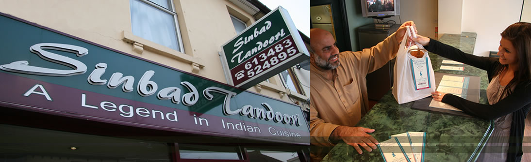 Service - Sinbad Tandoori Indian Takeaway Swindon | Curry Delivery Swindon